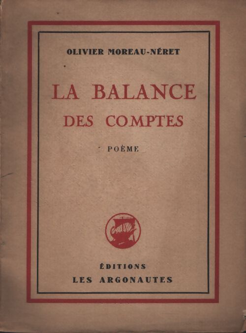 La balance des comptes - Olivier Moreau-Néret - Livre