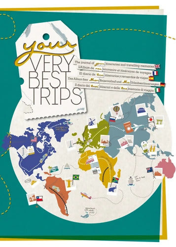 Your Very Best Trips - Album de Vos Souvenirs et Itinéraires de Voyages - Cyril Maerten - Livre