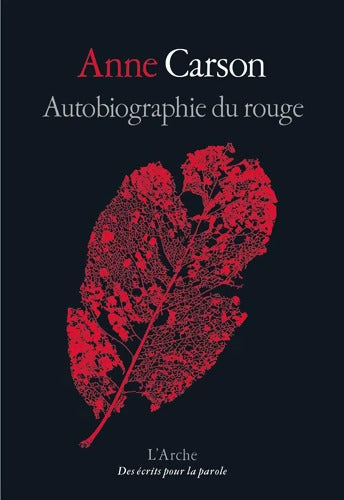 Autobiographie du rouge - Anne Carson - Livre