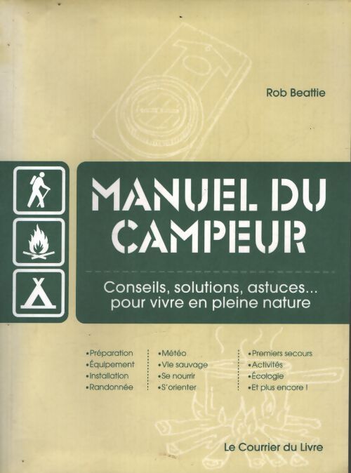 Manuel du campeur : Conseils solutions astuces... Pour vivre en pleine nature - Rob Beattie - Livre