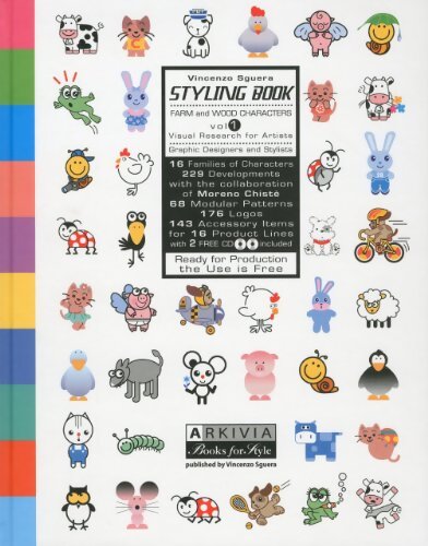 Styling book : Farm and wood characters + 2CD - Vincenzo Sguera - Livre