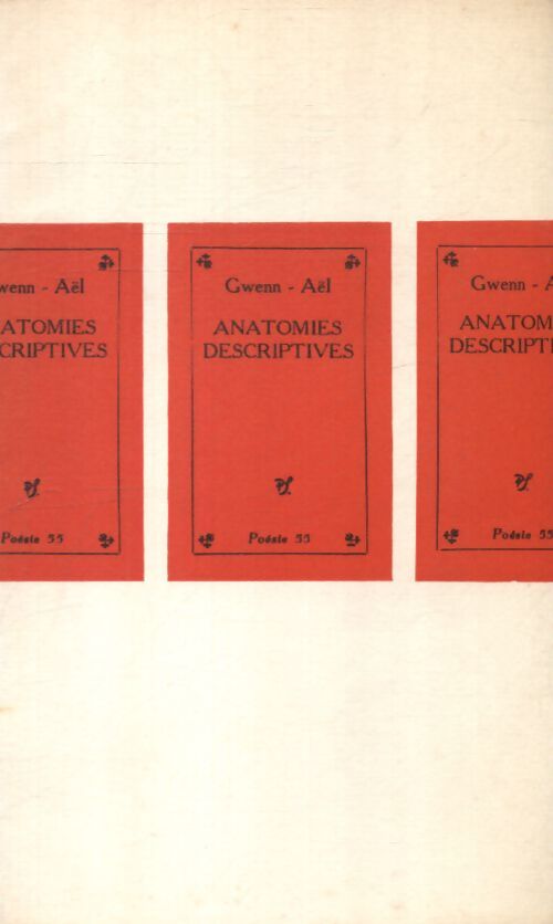 Anatomies descriptives - Gwenn-Aël - Livre