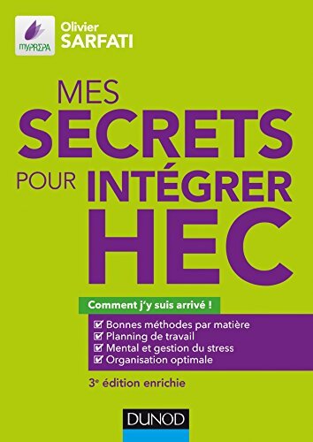 Mes secrets pour intégrer HEC - Olivier Sarfati - Livre
