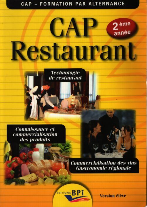 Cap restaurant 2ème année - élève - Jean-François Augez-Sartral - Livre