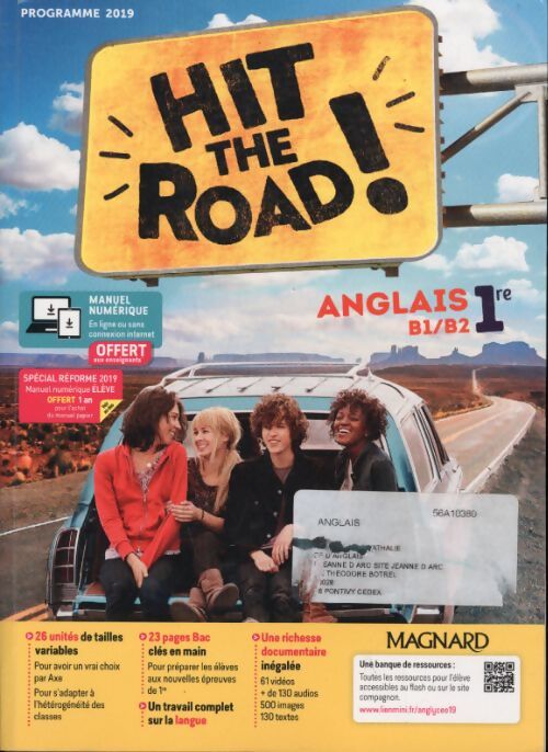 Hit the road ! 1ère 2019 - Collectif - Livre