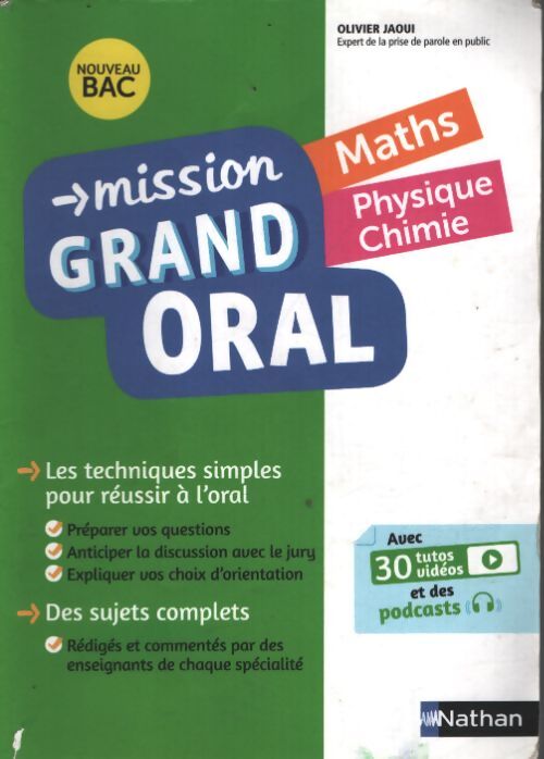 Mission grand oral - maths / physique chimie - terminale - bac 2025 - épreuve finale terminale grand oral - Nicolas Coppens - Livre