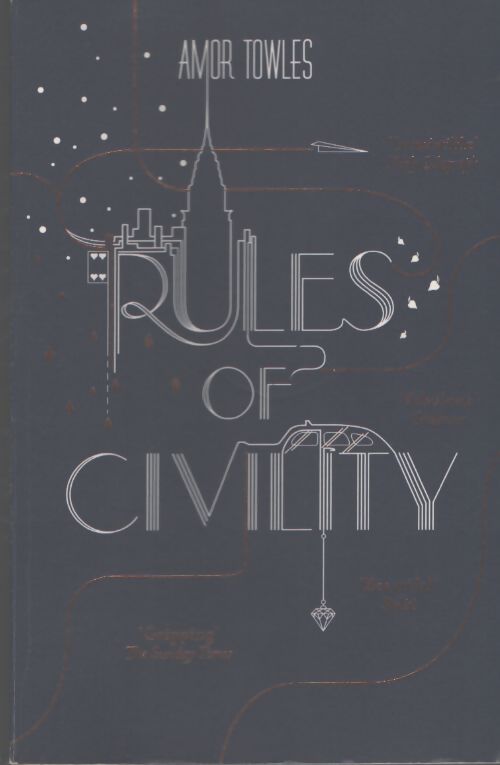 Rules of civility : The stunning début by the million-copy bestselling author of a gentleman in moscow - Amor Towles - Livre