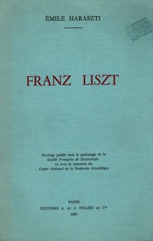 Franz Liszt - Émile Haraszti - Livre