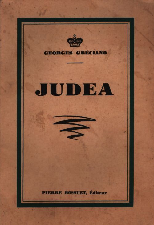 Judea - Georges Gréciano - Livre