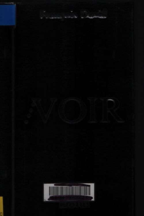 Voir - François David - Livre