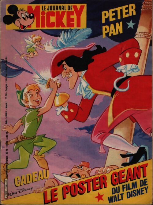Le journal de Mickey n°1760 : Peter Pan - Collectif - Livre