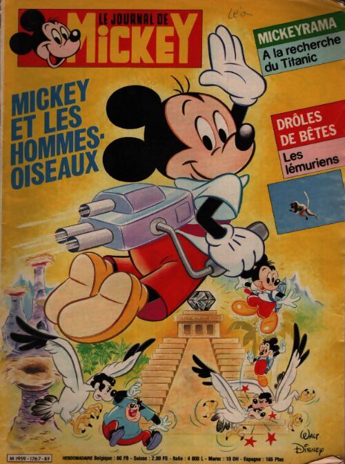 Le journal de Mickey n°1767 : Mickey et les hommes-oiseaux - Collectif - Livre