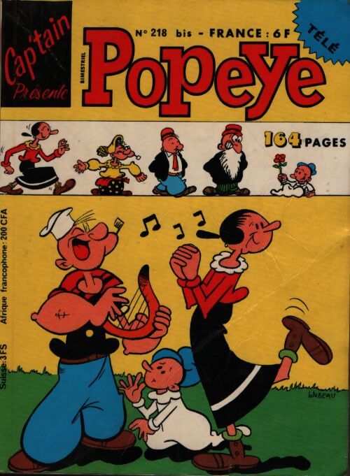 Super comic poche n°218 bis ; Popeye - Collectif - Livre