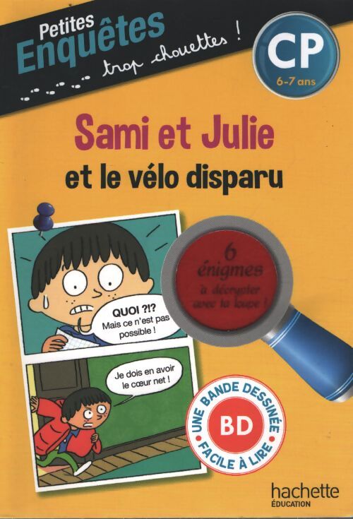 Sami et Julie et le vélo disparu CP et CE1 - cahier de vacances - Emmanuelle Massonaud - Livre