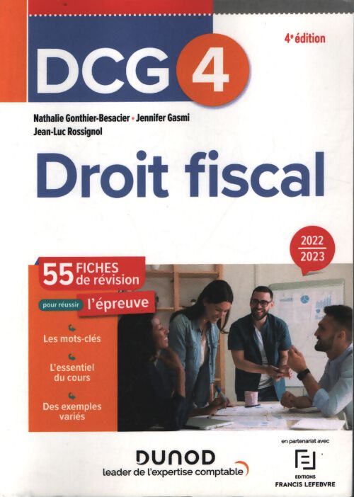DCG 4 droit fiscal - fiches de révision - 2022-2023 - Nathalie Gonthier-Besacier - Livre