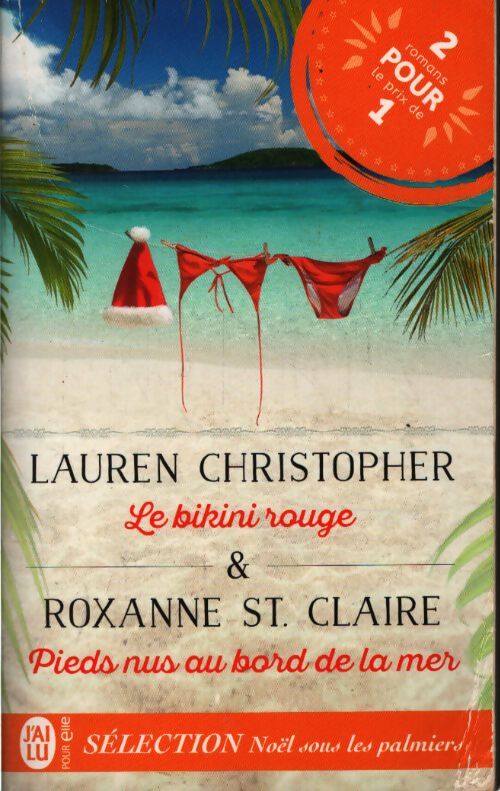Le bikini rouge - pieds nus au bord de la mer - Lauren Christopher - Livre
