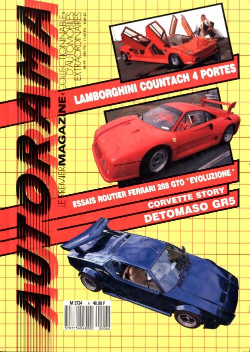 Autorama n°4 : Lamborghini Countach 4 portes / Detomaso GR5 - Collectif - Livre