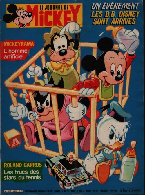 Le journal de Mickey n°1769 : L'homme artificiel - Collectif - Livre