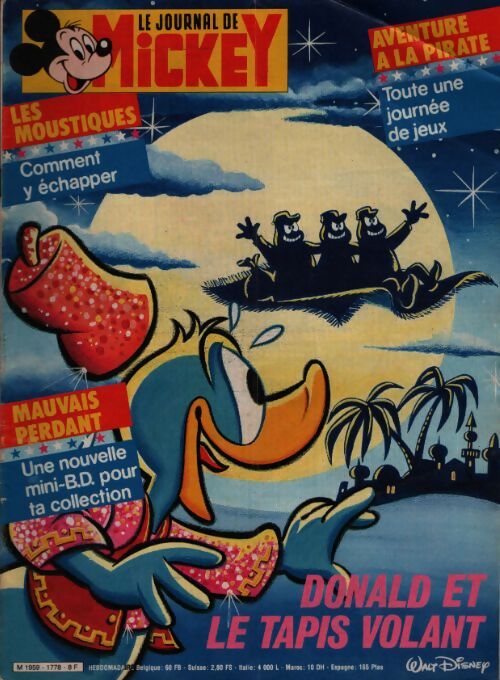 Le journal de Mickey n°1778 : Donald et le tapis volant - Collectif - Livre