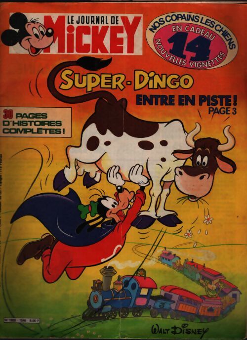Le journal de Mickey n°1546 : Super-Dingo entre en piste - Collectif - Livre