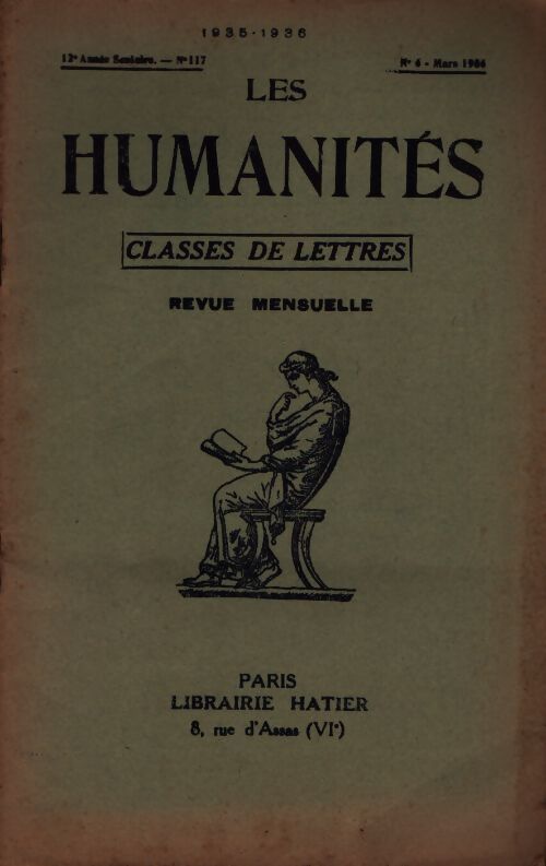 Les humanités. Classes de lettres n°117 - Collectif - Livre