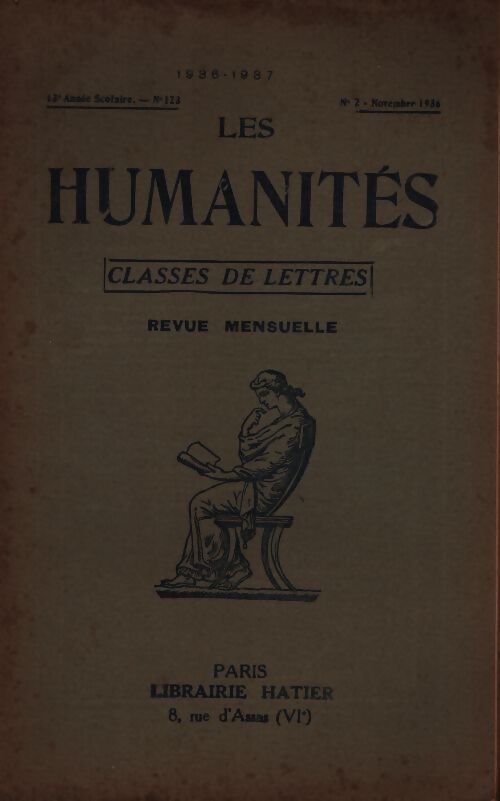 Les humanités. Classes de lettres n°123 - Collectif - Livre