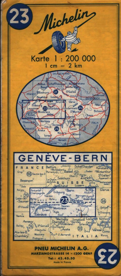 Carte routière : Genève Bern n°23 - Collectif - Livre