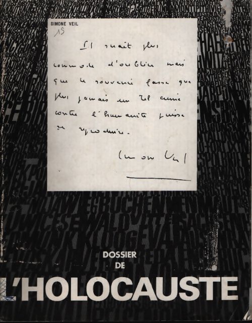 Dossier de l'holocauste - Collectif - Livre