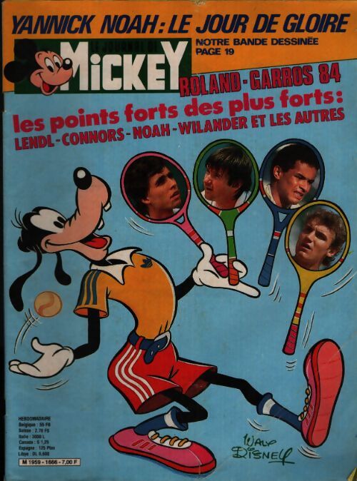 Le journal de Mickey n°1666 : Roland-Garros 84 - Collectif - Livre