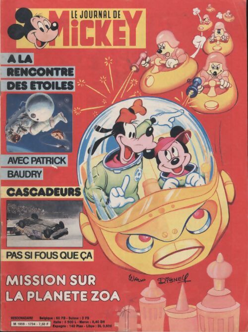 Le journal de Mickey n°1704 : A la rencontre des étoiles - Collectif - Livre