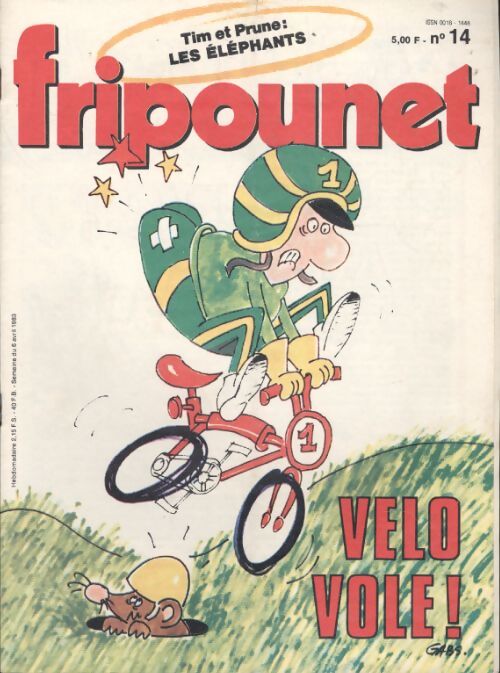 Fripounet 1983 n°14 : Vélo vole ! - Collectif - Livre