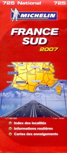 Carte routière France sud 2007 n°725 - Collectif - Livre