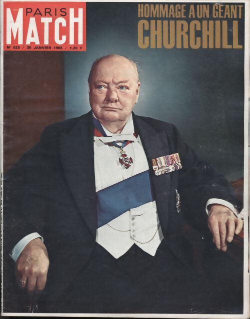 Paris Match n°825 : hommage au géant Churchill - Collectif - Livre