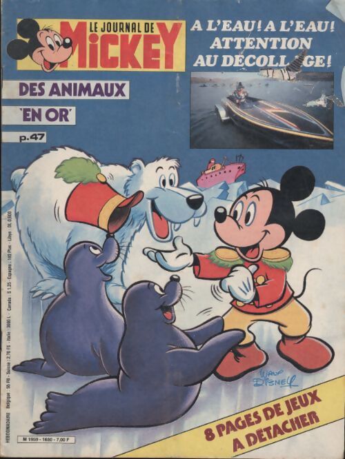 Le journal de Mickey n°1680 : Des animaux en or - Collectif - Livre