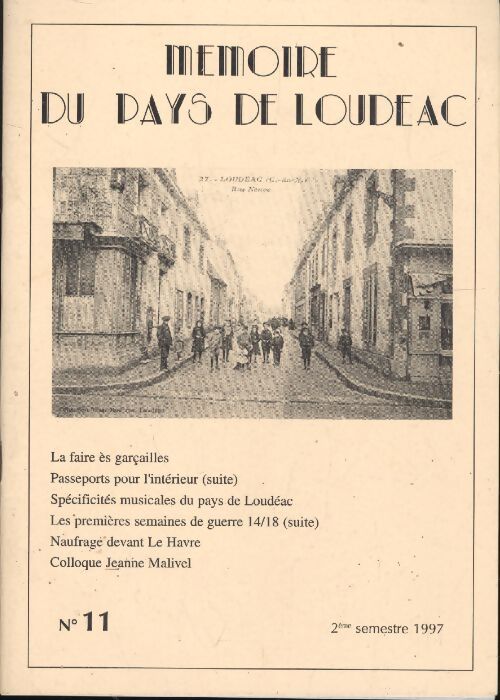Mémoire du pays de Loudéac n°11 - Collectif - Livre