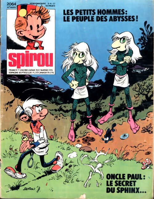 Spirou n°2064 : Les petits hommes: le peuple des abysses ! - Collectif - Livre