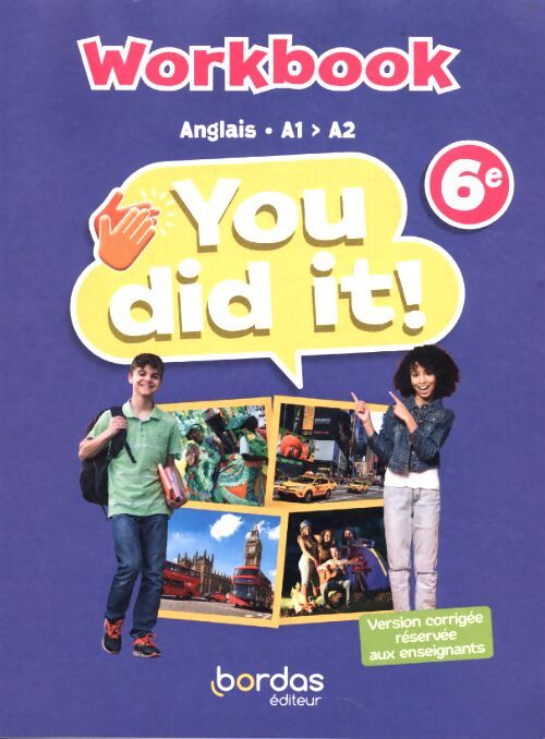 You dit it ! Workbook anglais A1 > A2 6e - Collectif - Livre