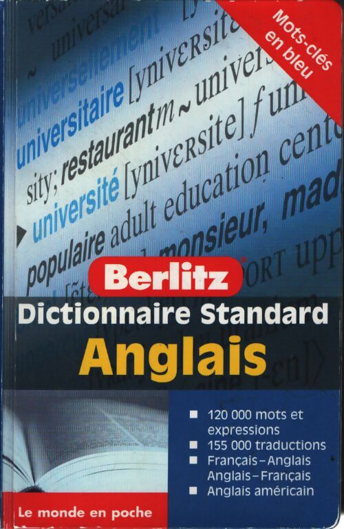 Dictionnaire standard anglais : Français-anglais - Berlitz - Livre