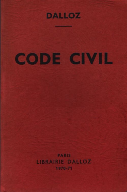 Code civil 1970-71 - Collectif - Livre