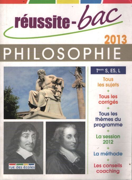 Réussite bac 2013 philosophie terminale s es l - Collectif - Livre