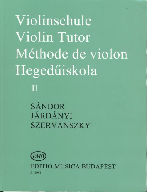 Méthode volume 2 --- violon - Jardanyi Sz Sandor - Livre