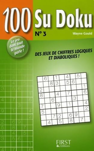 100 sudoku n°3 - Wayne Gould - Livre