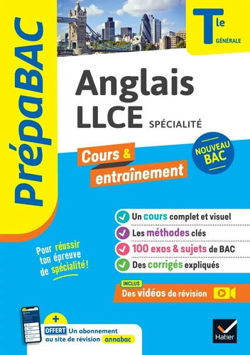 Prépabac - Anglais LLCE Terminale générale - Christine Bitaillou - Livre