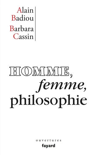 Homme femme philosophie - Alain Badiou - Livre
