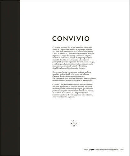 Convivio - Collectif - Livre