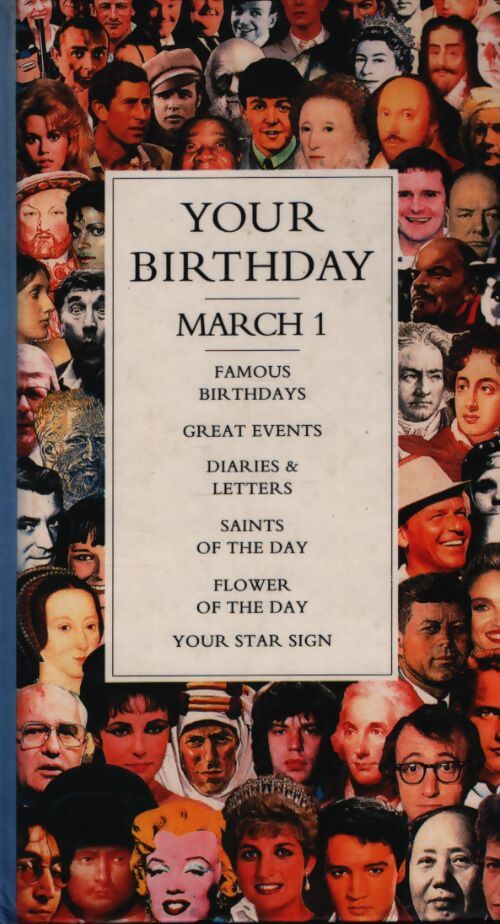 Your birthday : March 1 - Collectif - Livre