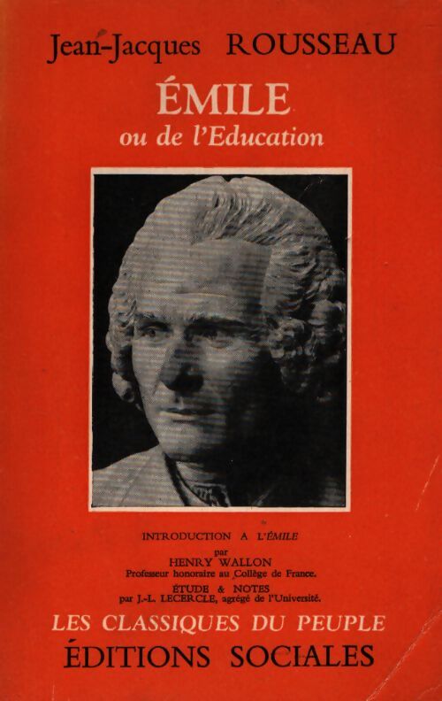 Emile ou de l'éducation - Jean-Jacques Rousseau - Livre