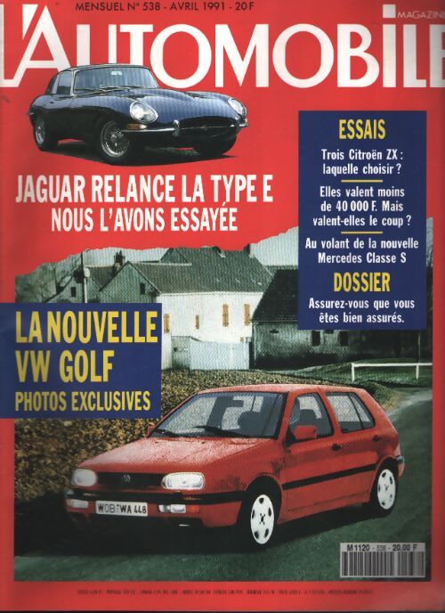 L'automobile magazine n°538 : Jaguar relance la type E / La nouvelle Golf - Collectif - Livre