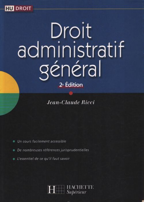 Droit général administratif - Jean-Claude Ricci - Livre