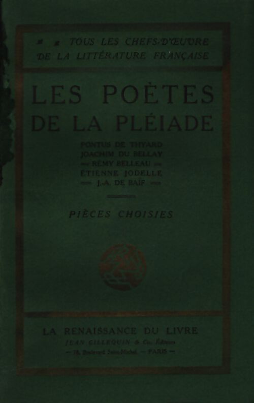 Les poètes de la pléiade - Collectif - Livre